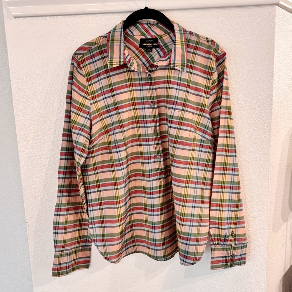 J. Crew Plaid Shirt SM M